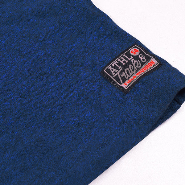 M&S Crew Neck T Shirt For Men-Dark Blue Melange-NA832