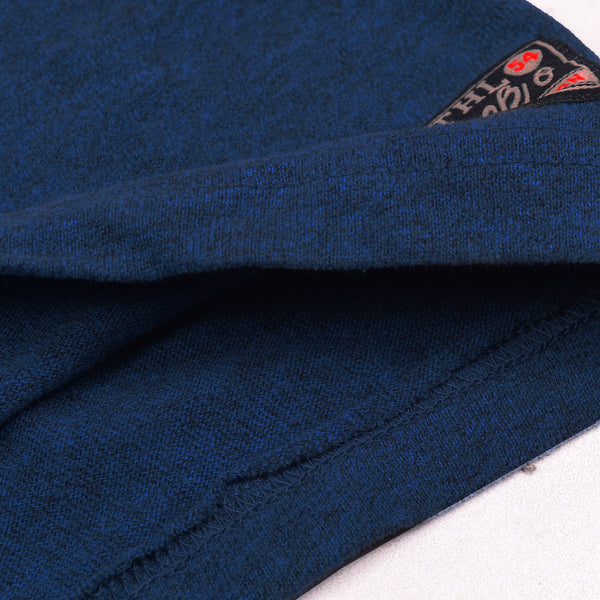 M&S Crew Neck T Shirt For Men-Dark Blue Melange-NA832