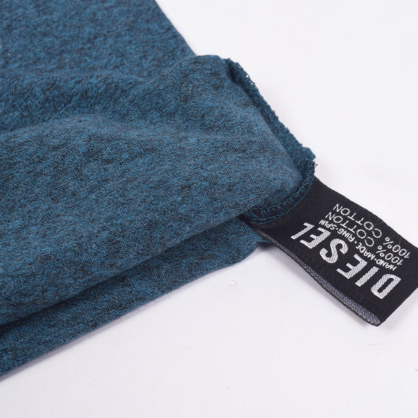 Diesel Printed Logo T Shirt For Men-Cyan Blue-DLPTS02