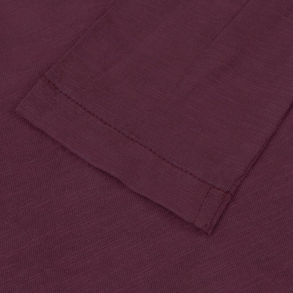 Next Faded Henley Long Sleeve Shirt For Man-Light Maroon-NA289