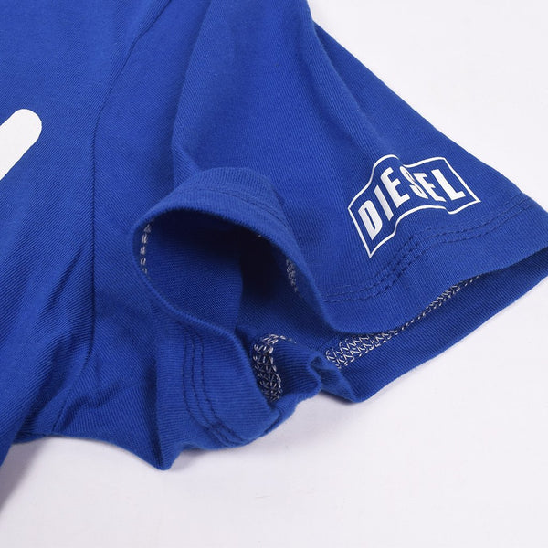 Diesel Printed Logo T Shirt For Men-Royal Blue-DLPTS06