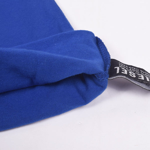 Diesel Printed Logo T Shirt For Men-Royal Blue-DLPTS06
