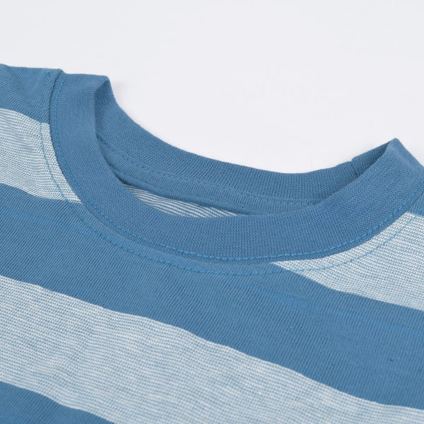 Kids Kroner Striped Long Sleeve T Shirt-Blue-KKTS06