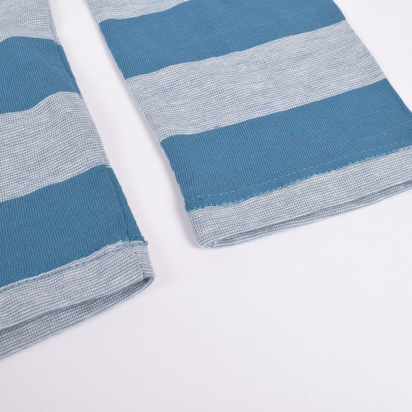 Kids Kroner Striped Long Sleeve T Shirt-Blue-KKTS06