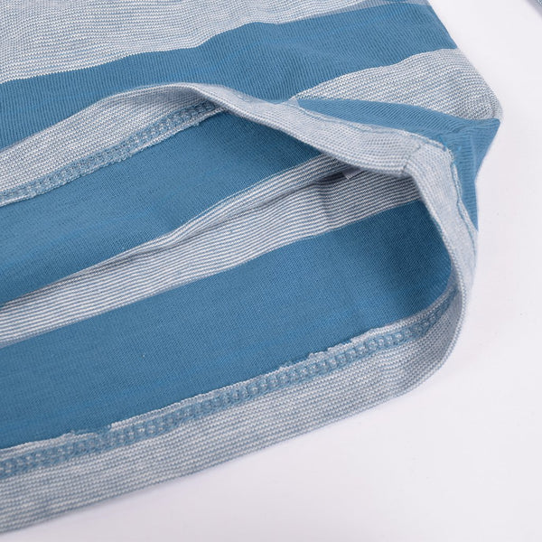 Kids Kroner Striped Long Sleeve T Shirt-Blue-KKTS06