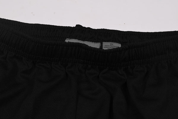 Kid's "1775" Stylish Polyester Sport's Short-Black-BE617