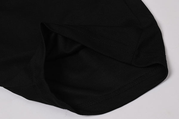 Kid's "1775" Stylish Polyester Sport's Short-Black-BE617