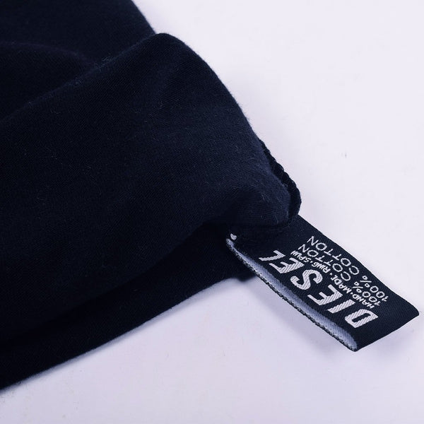 Diesel Printed Logo T Shirt For Men-Dark Navy-DLPTS07