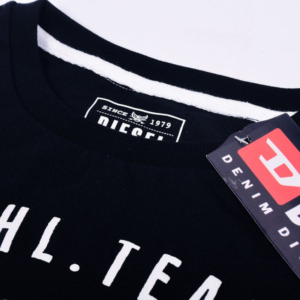 Diesel Printed Logo T Shirt For Men-Dark Navy-DLPTS07