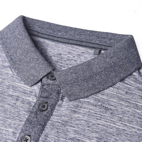 Cedar Wood State Polo Shirt For Men Cut Label-Gray Melange-BE2479