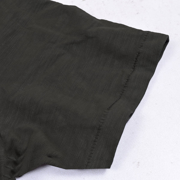 M&S Single Jersey Polo Shirt For Men-Dark Olive Melange-NA839