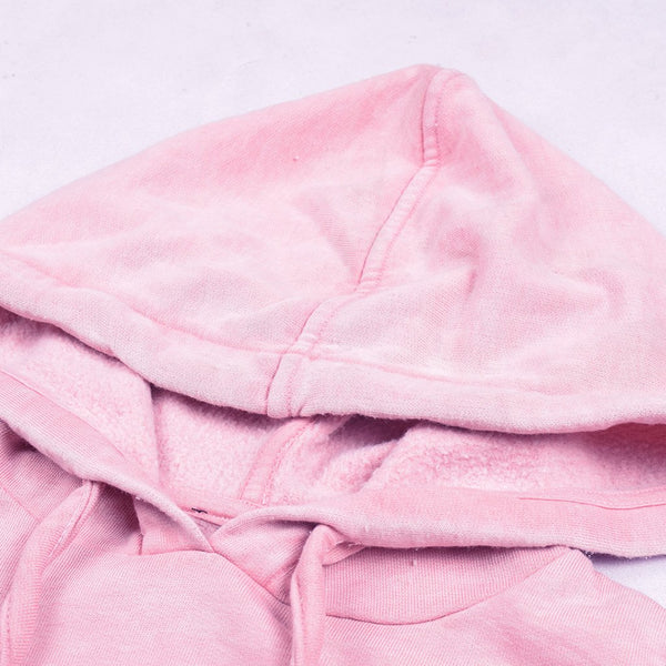 F&F Pullover Fleece Hoodie For Men-Light Pink-BE3717