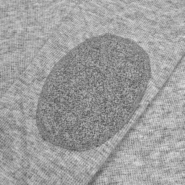 NYC Thermal Y Neck Shirt For Kids-Gray Melange-NA336