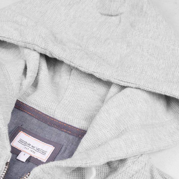 NEXT Thermal Zipper Hoodie For Men-Light Gray-NA307