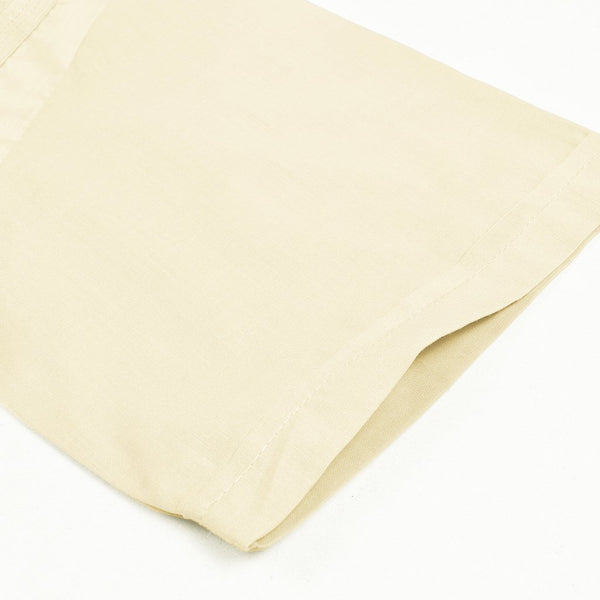 Casual Country Half Sleeve Embroided  Casual Shirt-Light Yellow-CCCS003