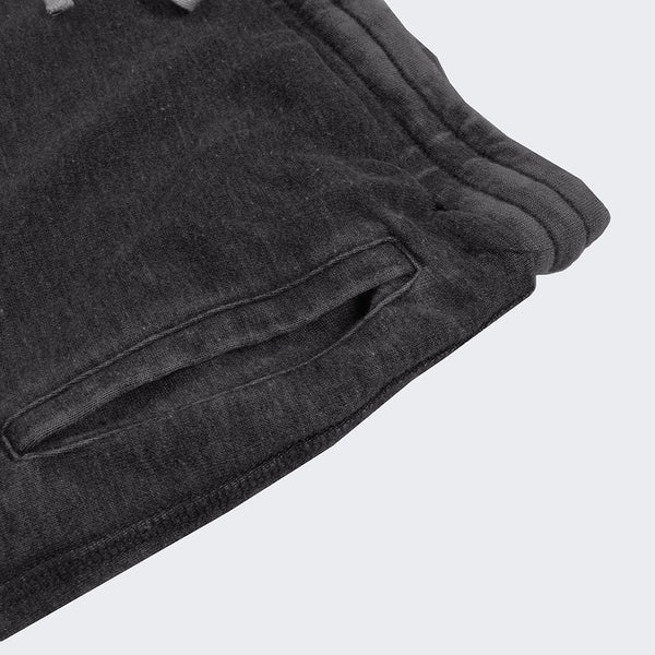 Next Slim Fit Fleece Jogger Trouser For Men Burn Out Wash-Light Black Faded-NA370