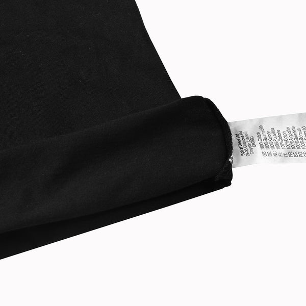 Sipral Direct Crew Neck T Shirt For Men-Black-SDVT06