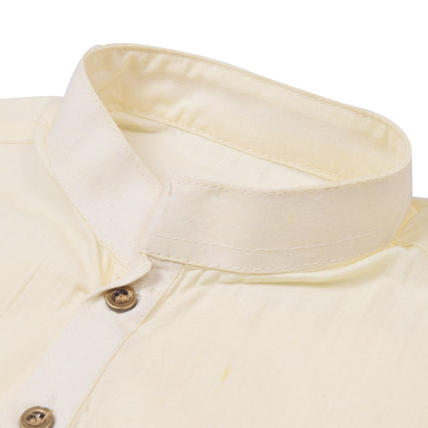 S.A Kurta Shalwar For Boys-Cream-BE4149