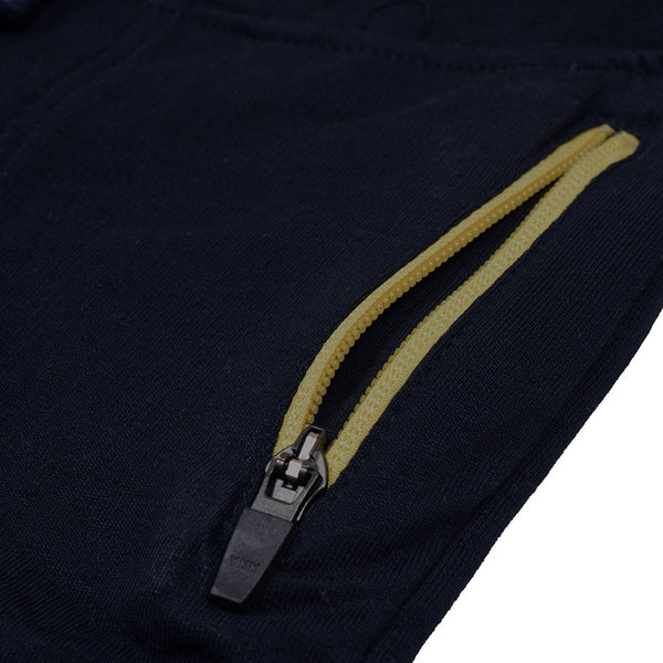 Zara Man Terry Fleece Trouser For Boys-Dark Navy-BE3805