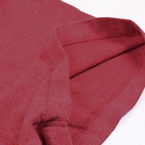 Classic Camper Crew Neck T Shirt For Men-Light Red-NA831