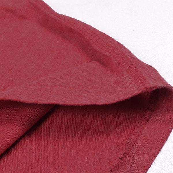 Classic Camper Crew Neck T Shirt For Men-Light Red-NA831