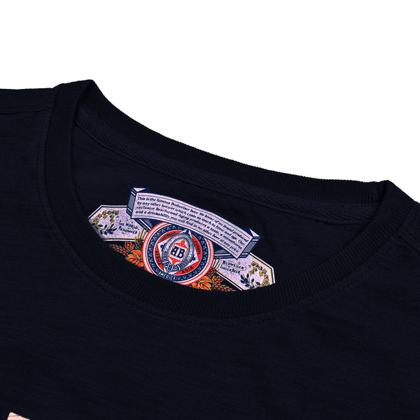 M&S Crew Neck T Shirt For Men-Dark Navy-NA834