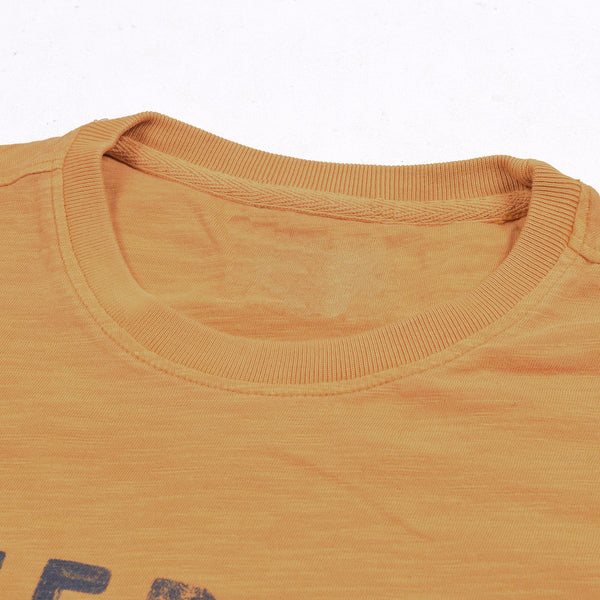 M&S Crew Neck T Shirt For Men-Golden-NA833
