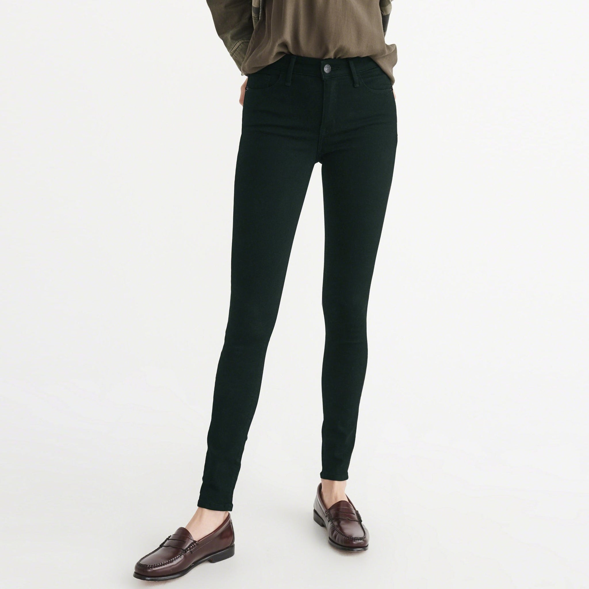 OLD NAVY Stretch Skinny Fit Denim For Ladies-Dark Green-BE4125