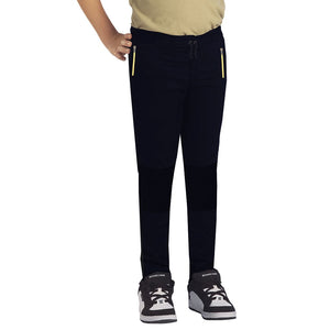 Zara Man Terry Fleece Trouser For Boys-Dark Navy-BE3805