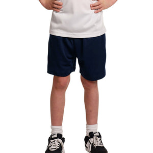 Kid's "1775" Stylish Polyester Sport's Short-Dark Navy-BE615
