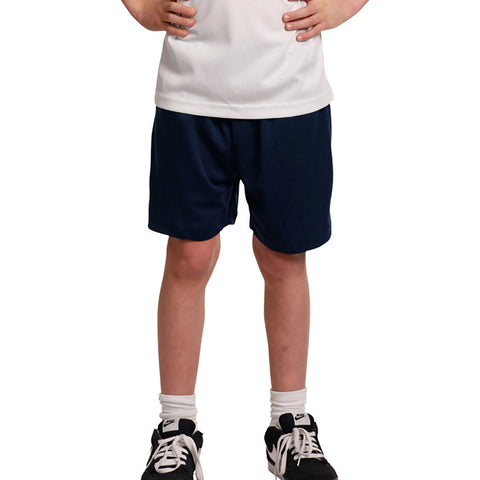 Kid's "1775" Stylish Polyester Sport's Short-Dark Navy-BE615
