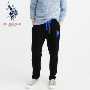 U.S Polo Assn Single Jersey Trouser For Men-Black-NA859