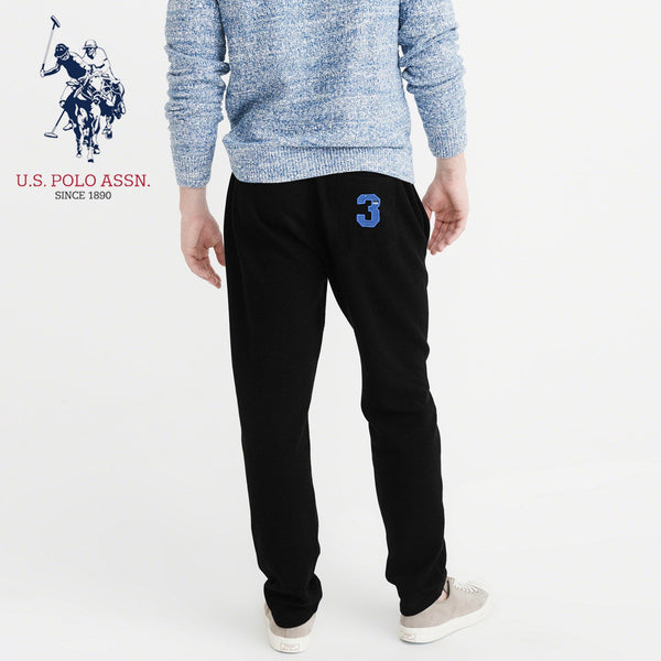 U.S Polo Assn Single Jersey Trouser For Men-Black-NA859