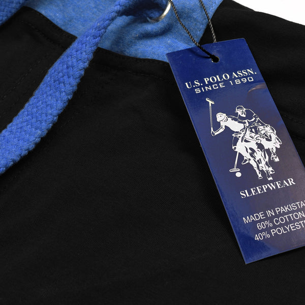 U.S Polo Assn Single Jersey Trouser For Men-Black-NA859