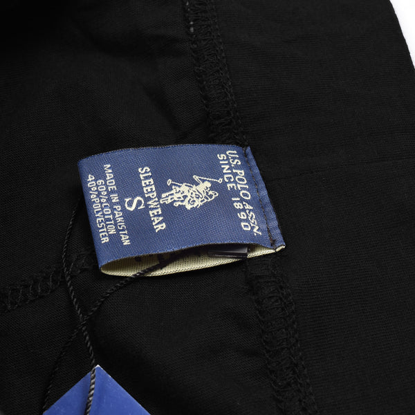 U.S Polo Assn Single Jersey Trouser For Men-Black-NA859