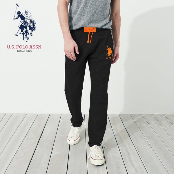 U.S Polo Assn Single Jersey Trouser For Men-Charcoal-NA874