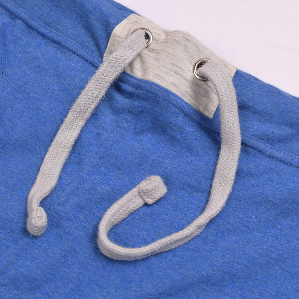 U.S Polo Assn Single Jersey Trouser For Men-Royal Blue Melange With Silver Embroidery-NA878