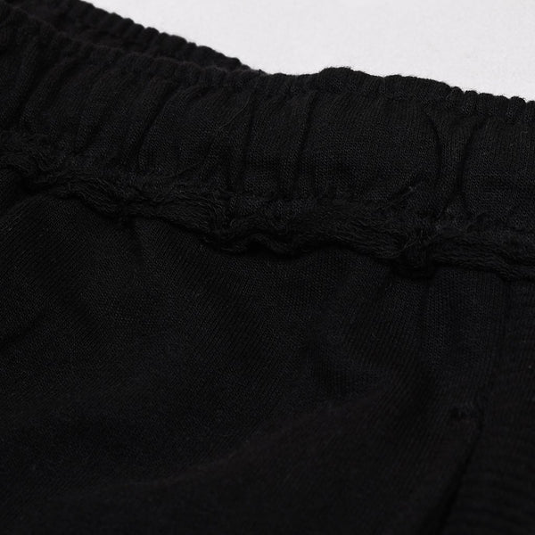 Zara Man Terry Fleece Trouser For Boys-Black-BE3792