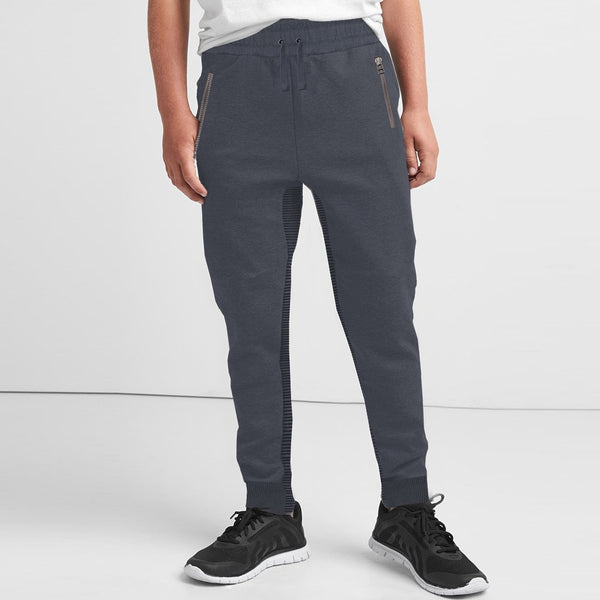 Zara Man Terry Fleece Trouser For Boys-Slate Grey-BE3811