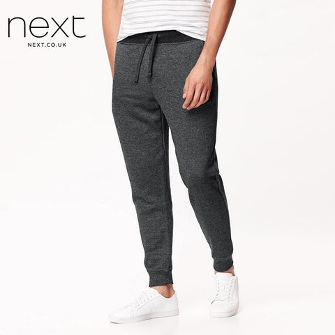 Next Slim Fit Terry Fleece Jogger Trouser For Boys-Charcoal Melange-NA63